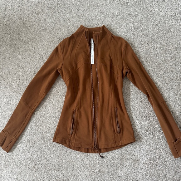 lululemon define jacket size 4 copper brown Luon. Like new - Picture 4 of 5